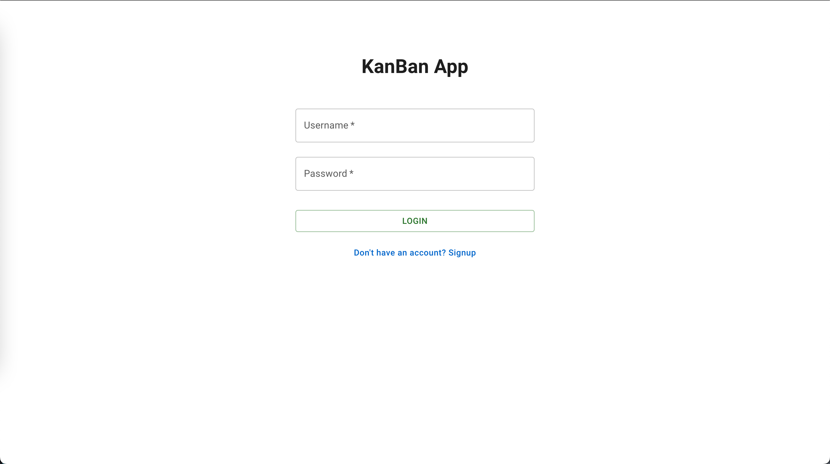KanBan Productivity App